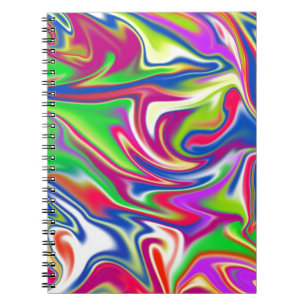 "Sweet Swirls: The Bubblegum Marble Delight" Notebook