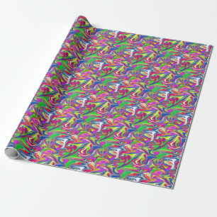 "Sweet Swirls: The Bubblegum Marble Delight" Wrapping Paper