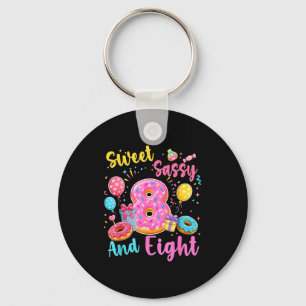 Sweet Sy And Eight 8th Birthday Sweet Doughnut The Key Ring