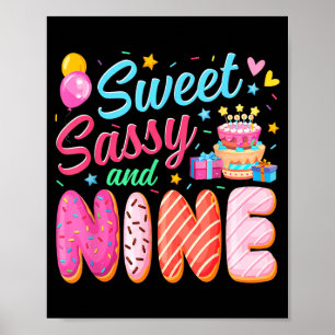 Sweet Sy and Nine 9th Birthday 9yr Do 9 Year Poster