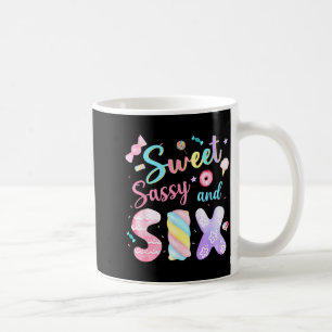 Sweet Sy And Six Birthday 6th Birthday Girl Party Coffee Mug