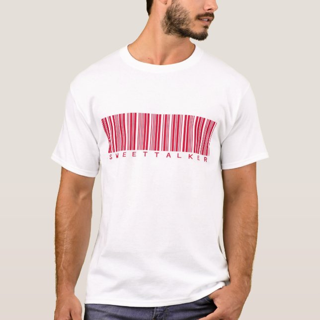 Sweet Talker Barcode Valentine T-Shirt (Front)