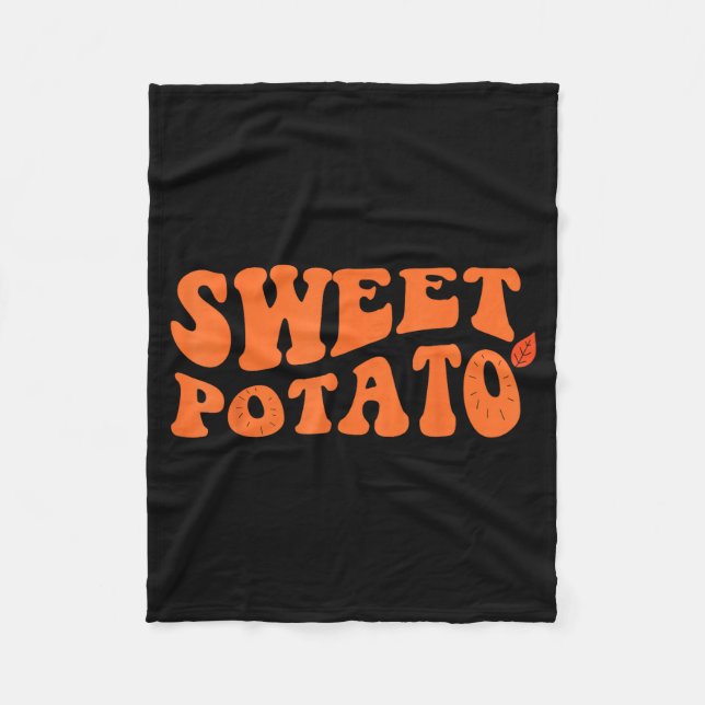 Sweet Tato And Kind Of Rude Tato  Fleece Blanket (Front)