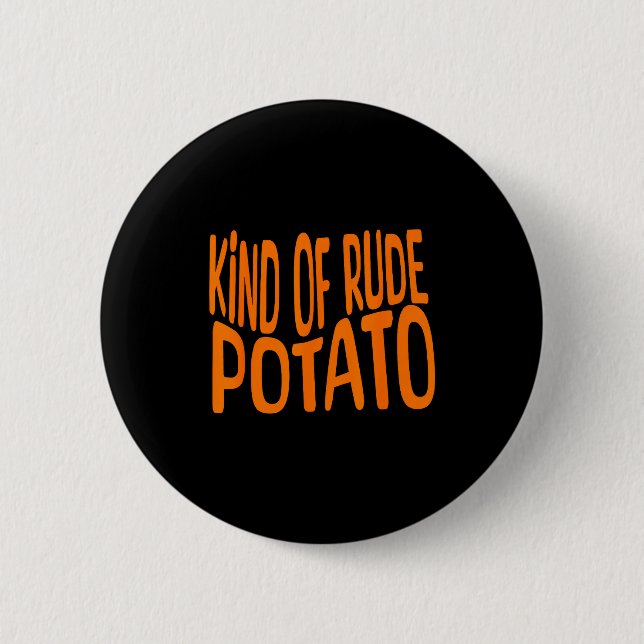 Sweet Tato And Kind Of Rude Tato, Thanksgiving Cou 6 Cm Round Badge (Front)