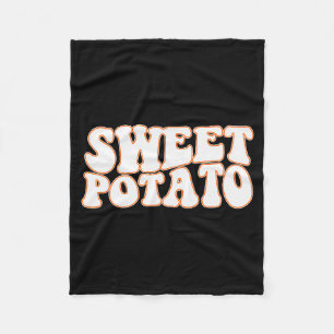 Sweet Tato And Kind Of Rude Tato, Thanksgiving Cou Fleece Blanket