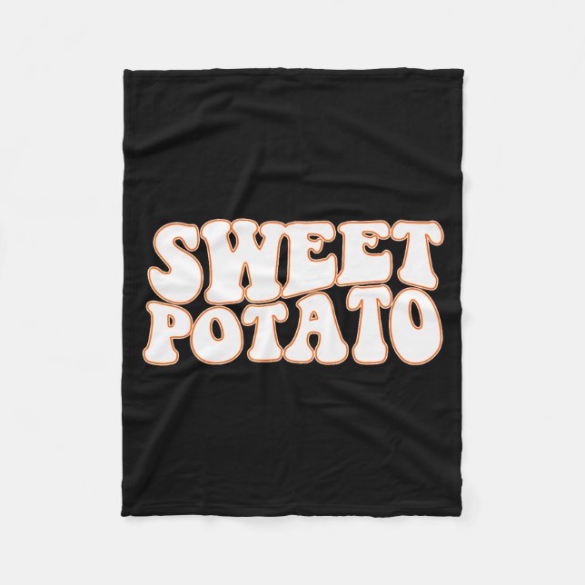 Sweet Tato And Kind Of Rude Tato, Thanksgiving Cou Fleece Blanket (Front)