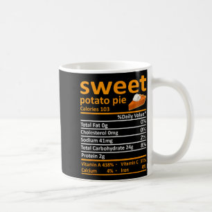 Sweet Tato E Nutrition Food Thanksgiving Funny Xma Coffee Mug