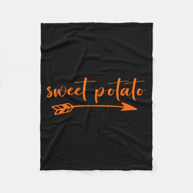 Sweet Tatoes Kind Of Rude Tato Thanksgiving Couple Fleece Blanket (Front)