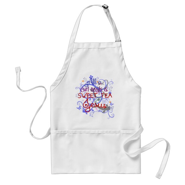 Sweet Tea and Jesus Standard Apron (Front)
