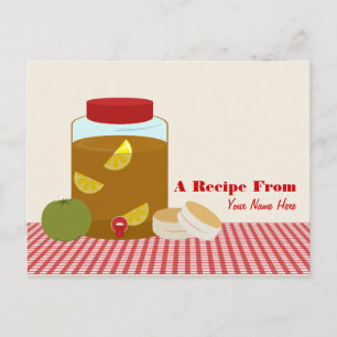 Sweet Tea, Green Tomato & Biscuits Recipe Postcard