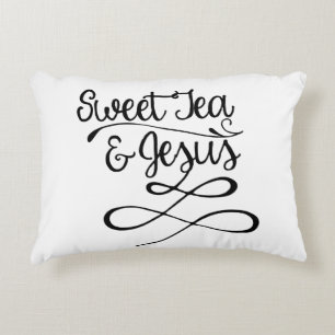 Sweet Tea & Jesus Decorative Cushion