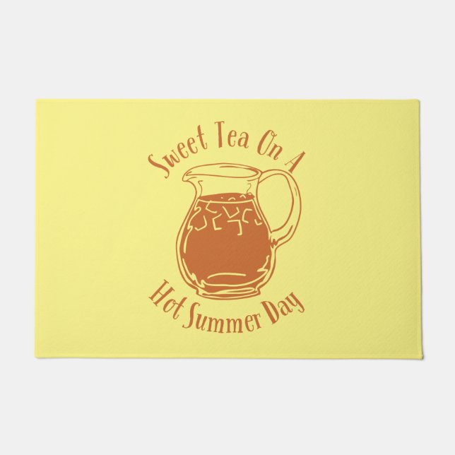 Sweet Tea On A Hot Summer Day Doormat (Front)