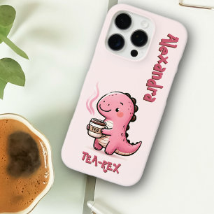 Sweet Tea-Rex Personalised Dinosaur Animal Pun iPhone 16 Pro Case