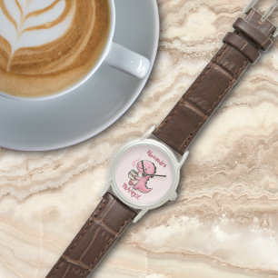 Sweet Tea-Rex Personalised Dinosaur Animal Pun Watch