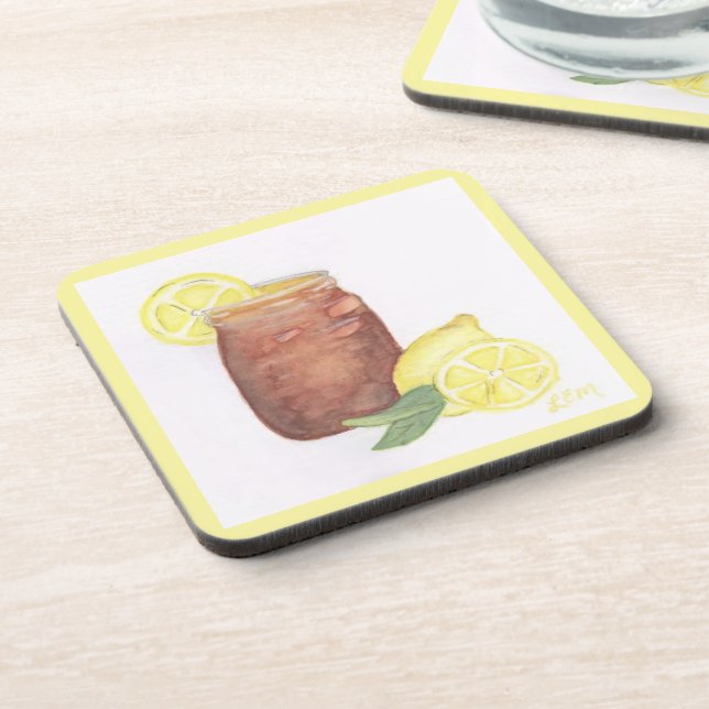 Sweet Tea with Lemons Coaster (Left Side)