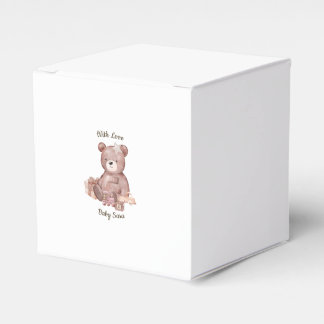 Sweet Teddy Bear Baby Shower Favour Box