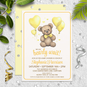 Sweet Teddy Bear Baby Shower Invitation