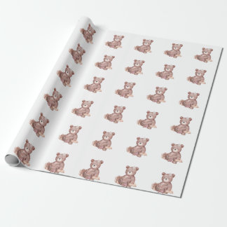 Sweet Teddy Bear Baby Shower Wrapping Paper