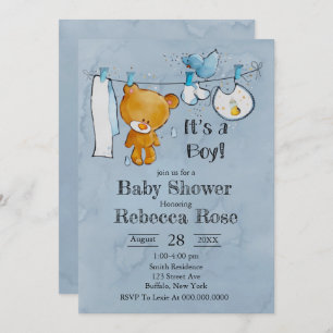 Sweet Teddy Bear It’s a Boy Baby Shower