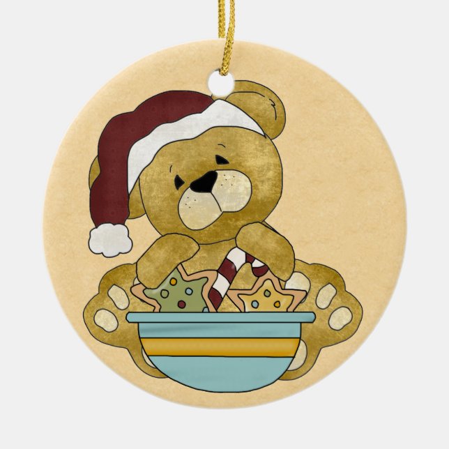 Sweet Teddy Bear Ornament (Front)