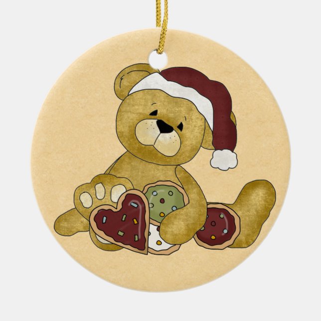 Sweet Teddy Bear Ornament (Front)