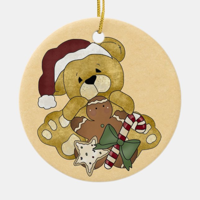 Sweet Teddy Bear Ornament (Front)