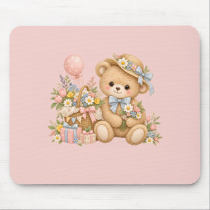 Sweet Teddy Bear Party Design Mouse Pad