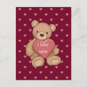 sweet teddybear postcard