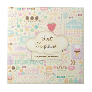 Sweet Temptations Bakery Boutique - Customise Ceramic Tile