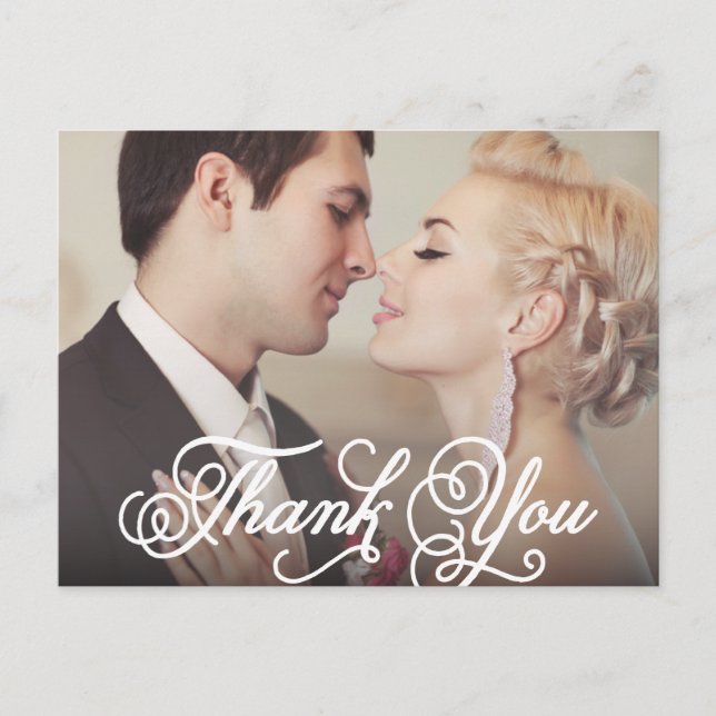 SWEET THANK YOU | WEDDING THANK YOU POST CARD (Front)