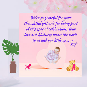 Sweet Thanks from Our Growing Family Card