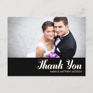 SWEET THANKS    WEDDING POSTCARD