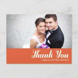 SWEET THANKS    WEDDING POSTCARD
