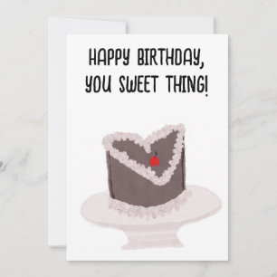 sweet thing birthday holiday card