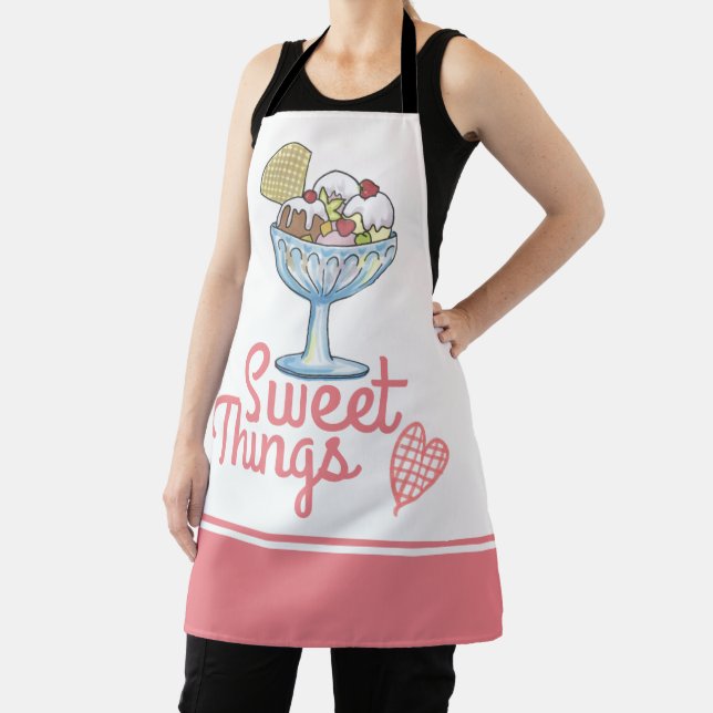 Sweet Things Ice Cream Sundae Dessert Cute Apron (Insitu)