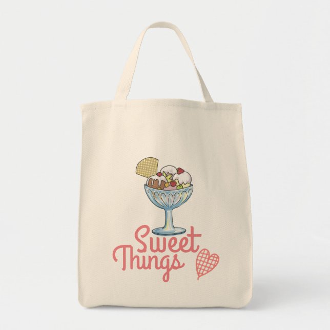 Sweet Things - Ice Cream Sundae  Tote Bag (Front)