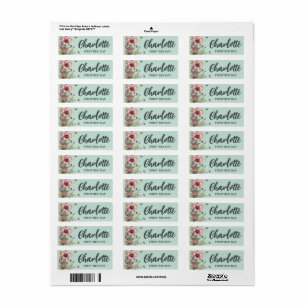 Sweet to bee Bumble Wildlfower Spring Birthday Par Return Address Label