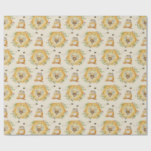 Sweet to Bee One Birthday Gift Wrap