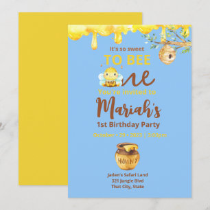 Sweet to bee one invitation