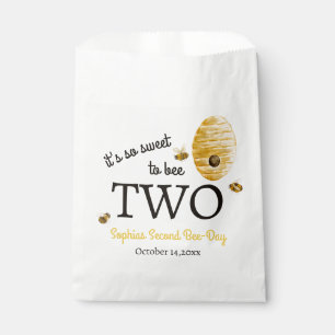 Sweet To Bee Two Second Birthday Bees Honeycomb Favour Bag