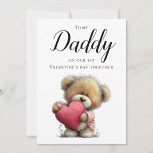 Sweet To My Daddy on Our 1st Valentine’s Day Holiday Card