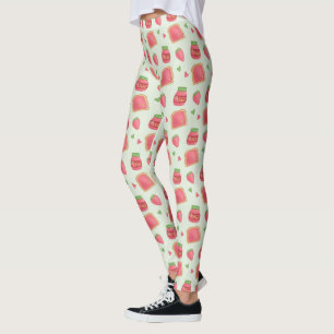 Sweet Toast and Strawberry Jam Leggings