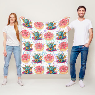 Sweet Tooth Dragon print Fleece Blanket