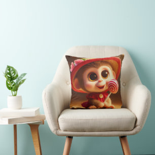 Sweet Tooth Monkey Cushion