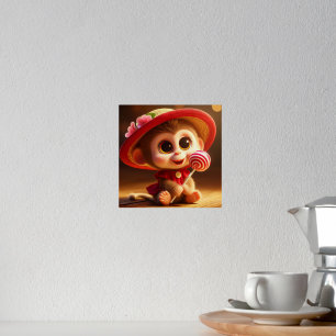 Sweet Tooth Monkey Foil Prints