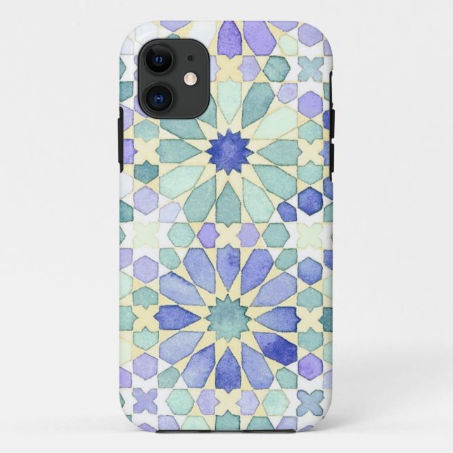 'Sweet Tranquillity' Islamic geometry phone cover (Back)