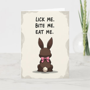 Sweet Treat Bunny Back View Card