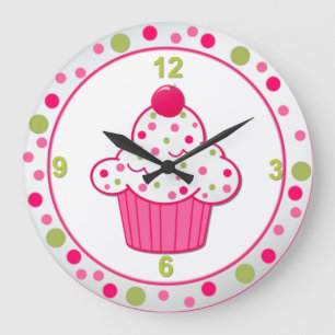 Sweet Treat Cupcake Wall Clock