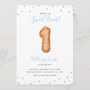 Sweet Treat First Birthday Invitation