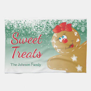 Sweet Treat Gingerbread Man Tea Towel